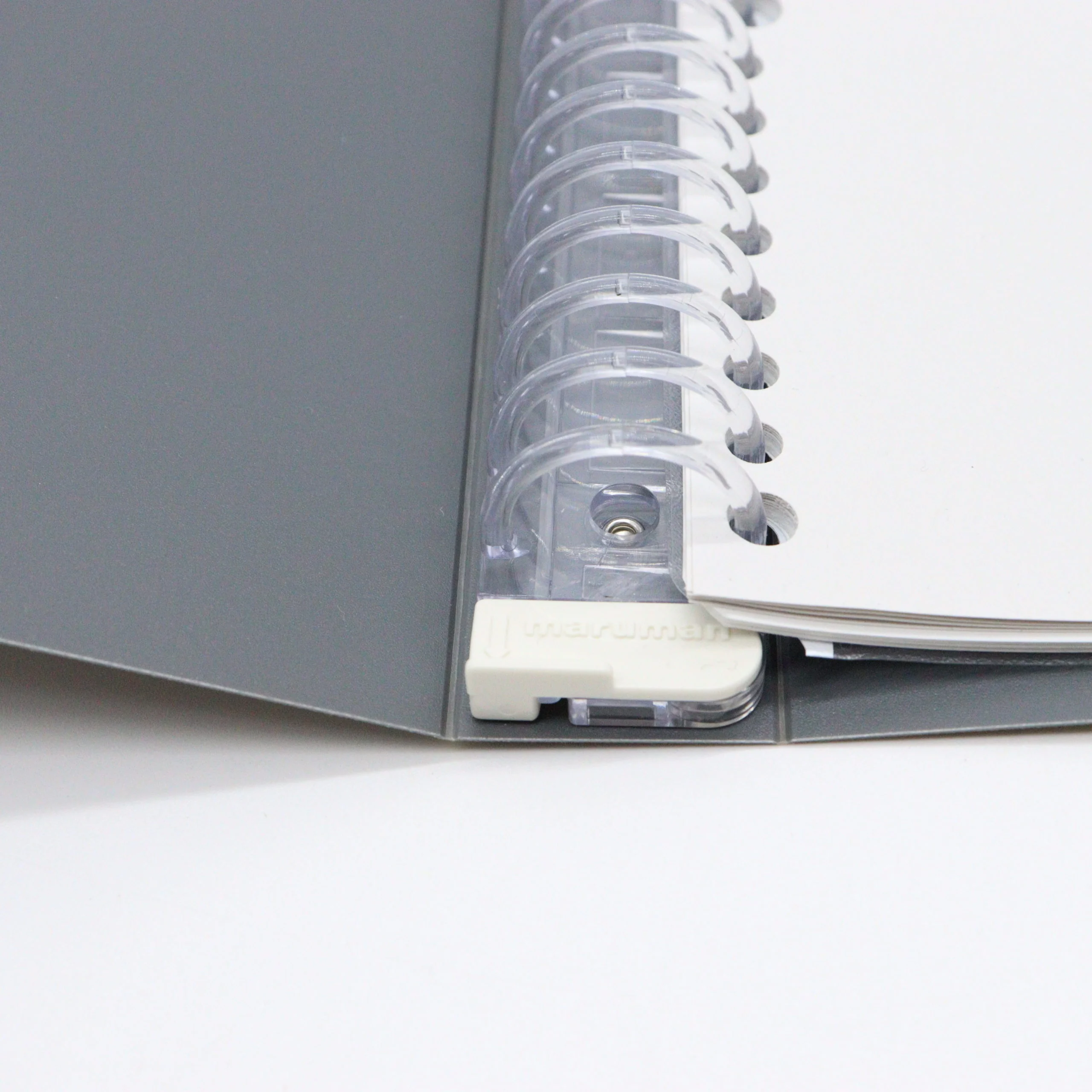 MARUMAN – A5 Notebook Binder with 5 Subject File Folders – Grey Cover - Image 4