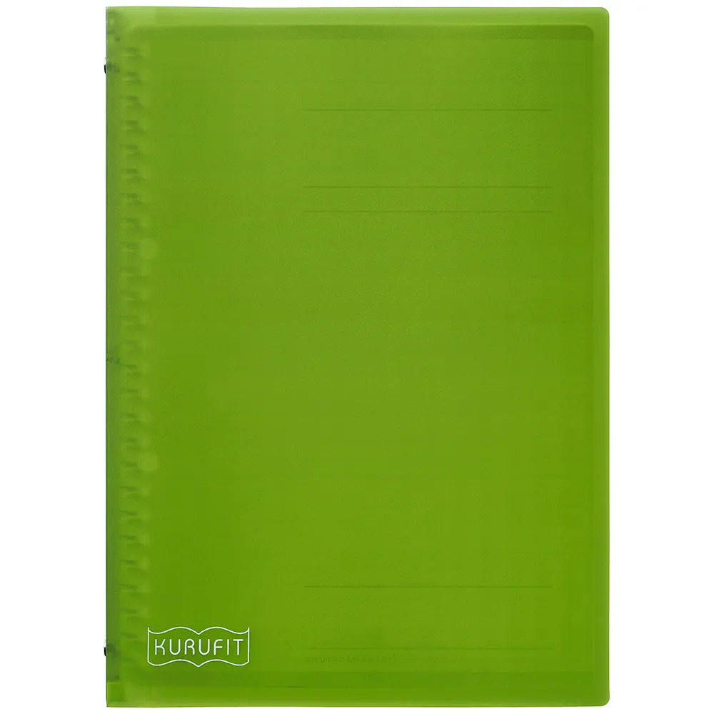 MARUMAN - Kurufit Binder - B5 Size 26 Holes - Clear/Green/Light Blue - Image 4