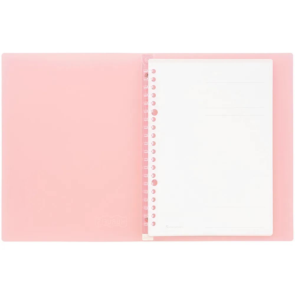 MARUMAN - Kurufit Binder - A5 Size 20 Holes - Clear/Light Blue - Image 3