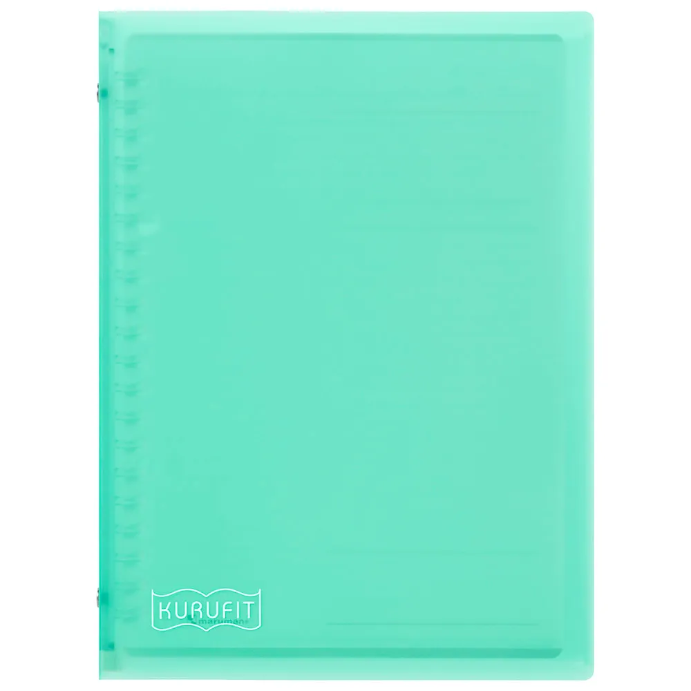 MARUMAN - Kurufit Binder - A5 Size 20 Holes - Clear/Light Blue - Image 5