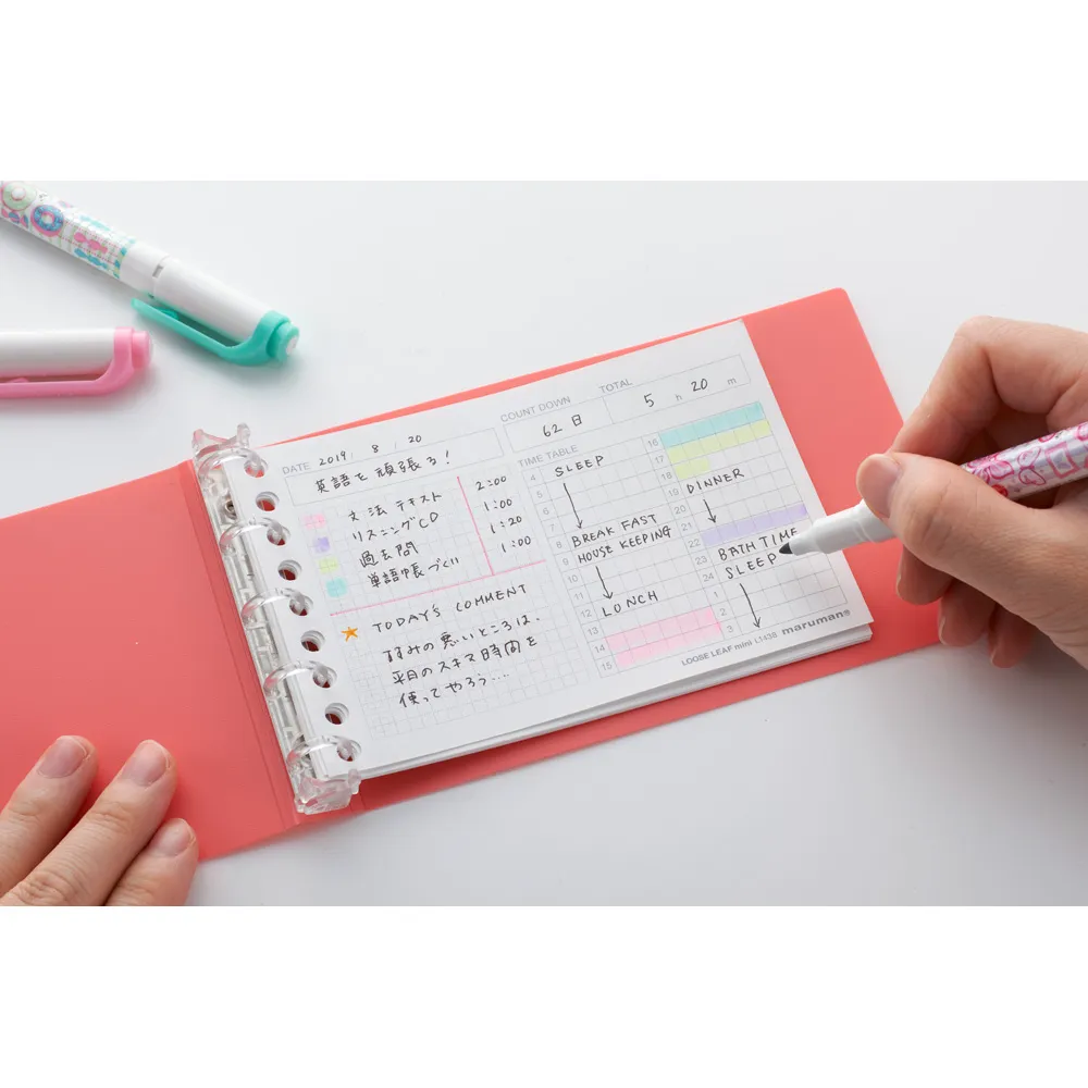 Maruman - MINI Time Planning Loose Leaf Paper - 5 mm, 50 Sheets - Image 5