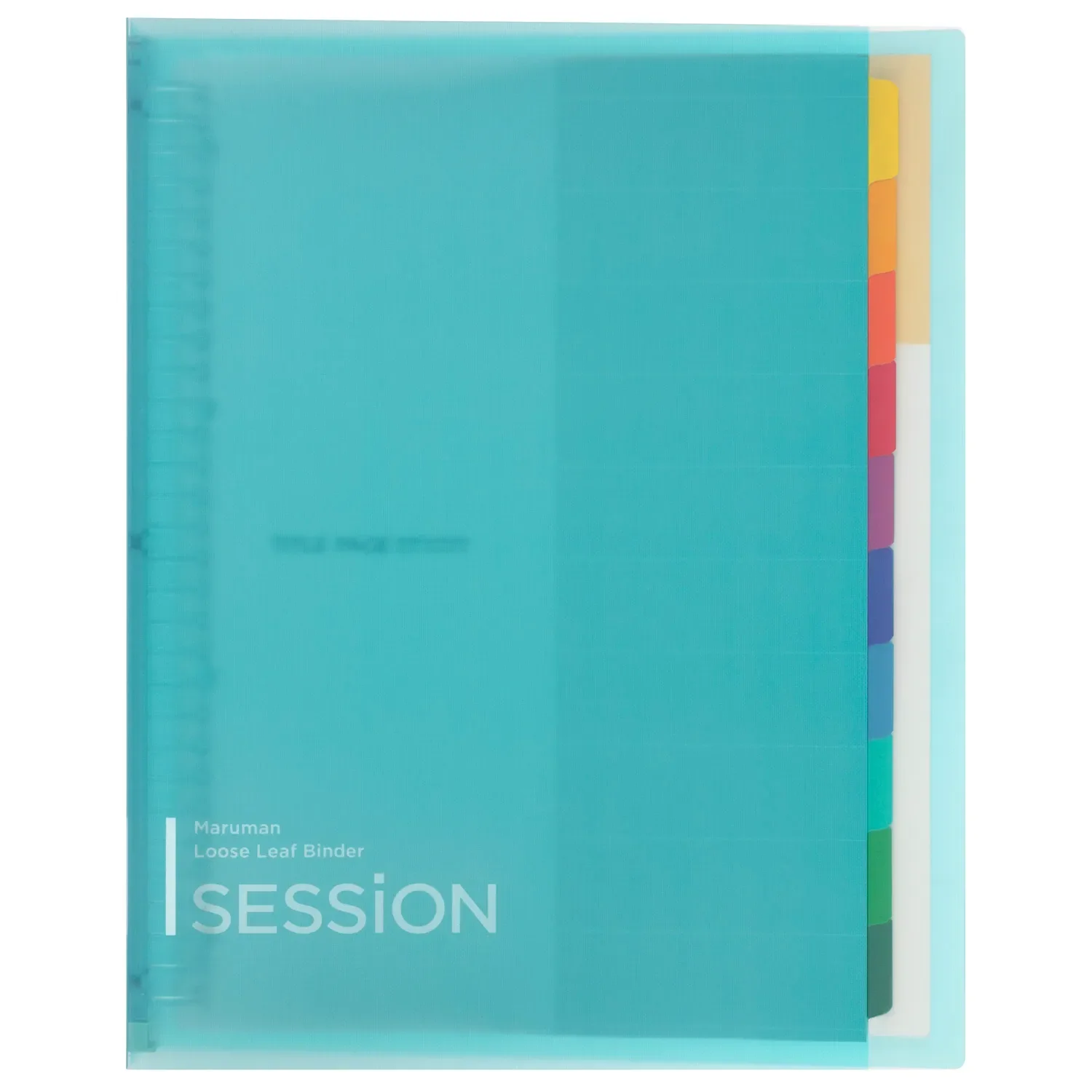 MARUMAN - SESSiON Binder - A4 Size 30 Holes - Clear/Light Blue - Image 3