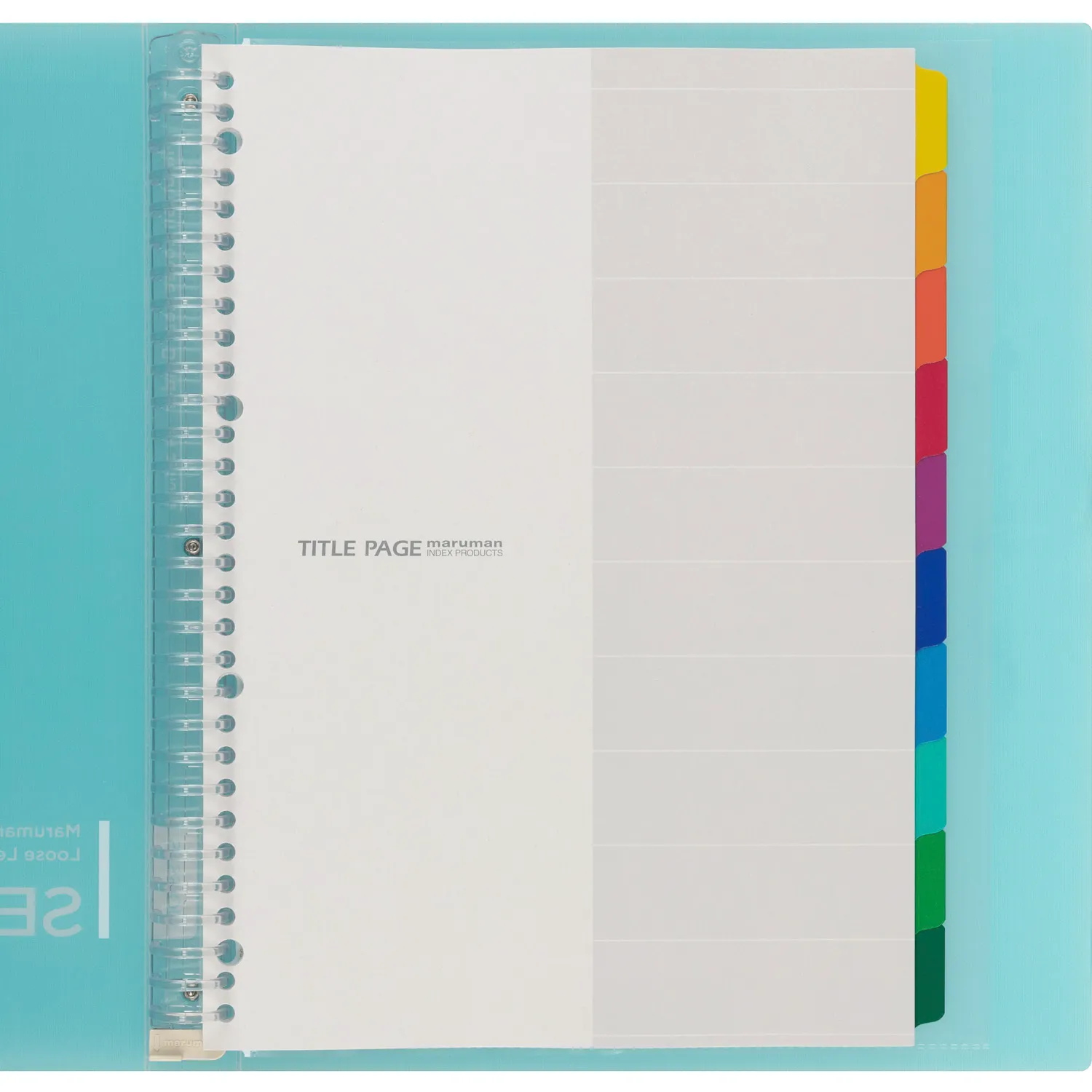 MARUMAN - SESSiON Binder - A4 Size 30 Holes - Clear/Light Blue - Image 5