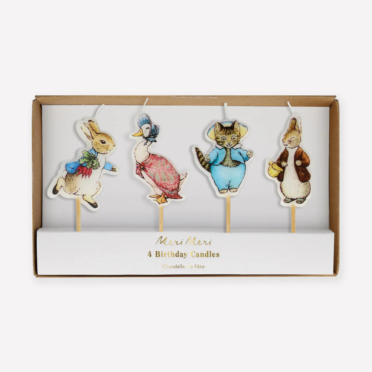 MERI MERI - Peter Rabbit - Birthday Candles - Pack of 4