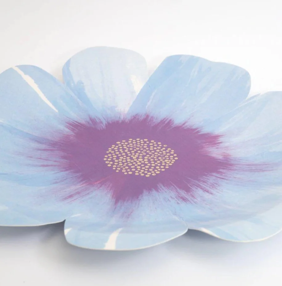MERI MERI - Flower Large Paper Plates - Pack of 8 - Image 3