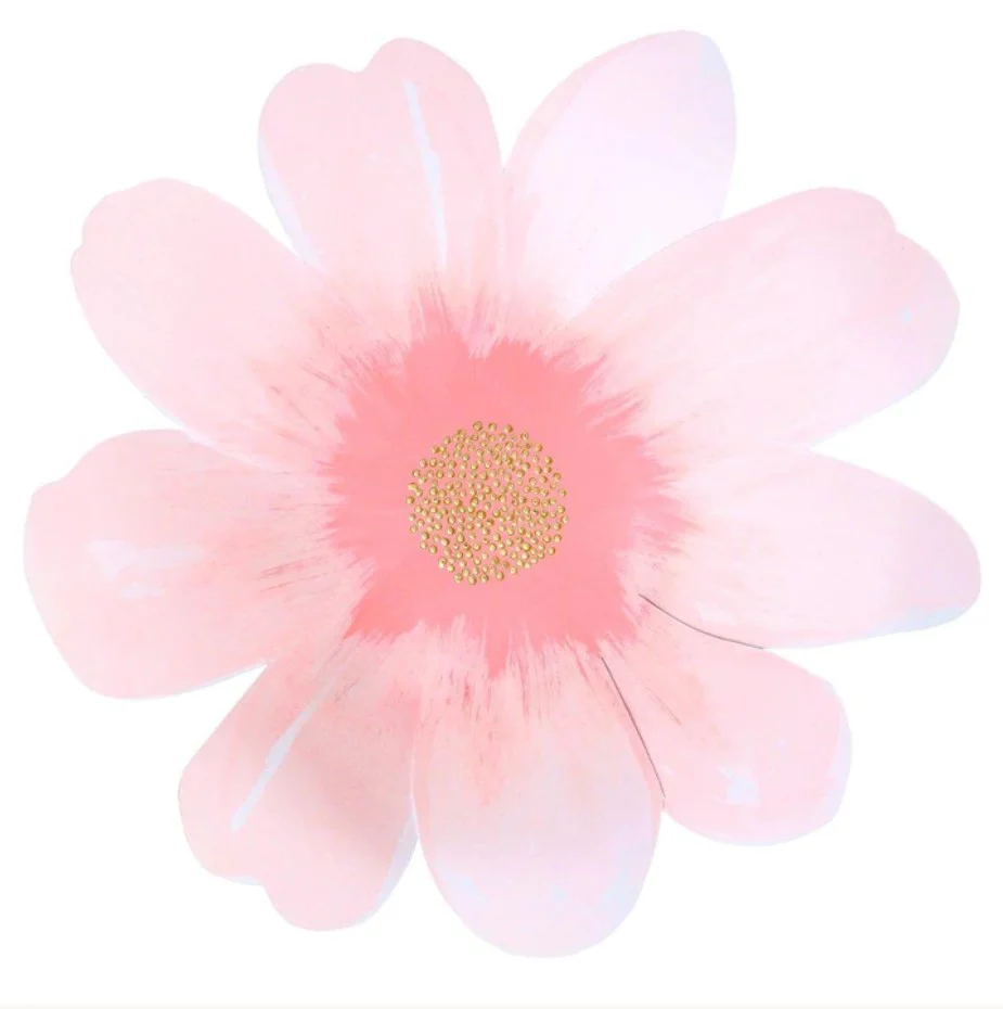 MERI MERI - Flower Large Paper Plates - Pack of 8 - Image 5