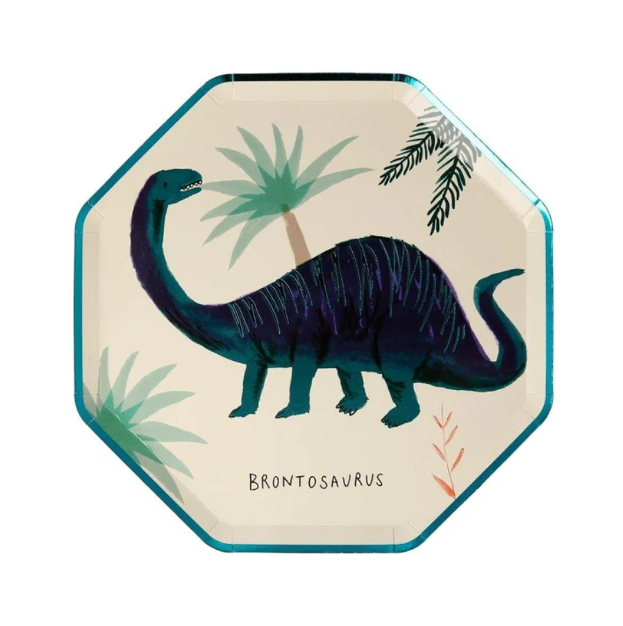 MERI MERI - Dinosaur Kingdom Side Plates - Pack of 8 - Image 3