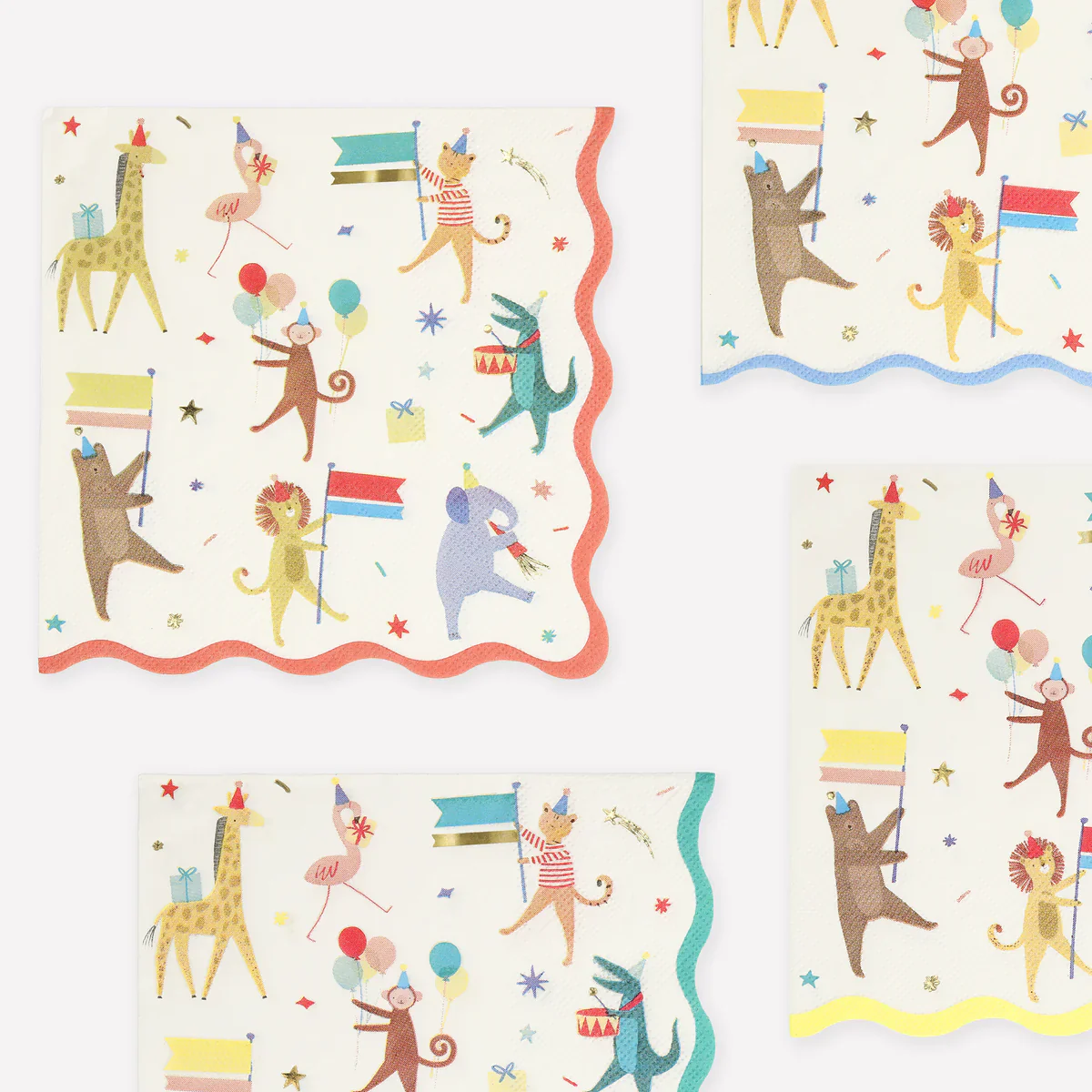 MERI MERI - Animal Parade Paper Napkins - Pack of 16