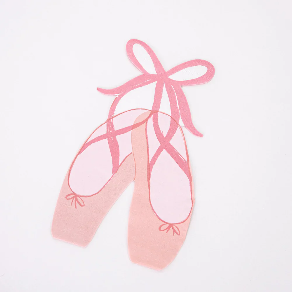MERI MERI - Ballet Slippers Paper Napkins - Pack of 16