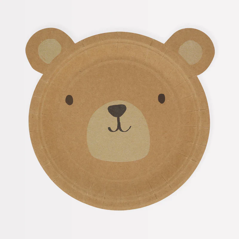 MERI MERI - Bear Plates - Pack of 8