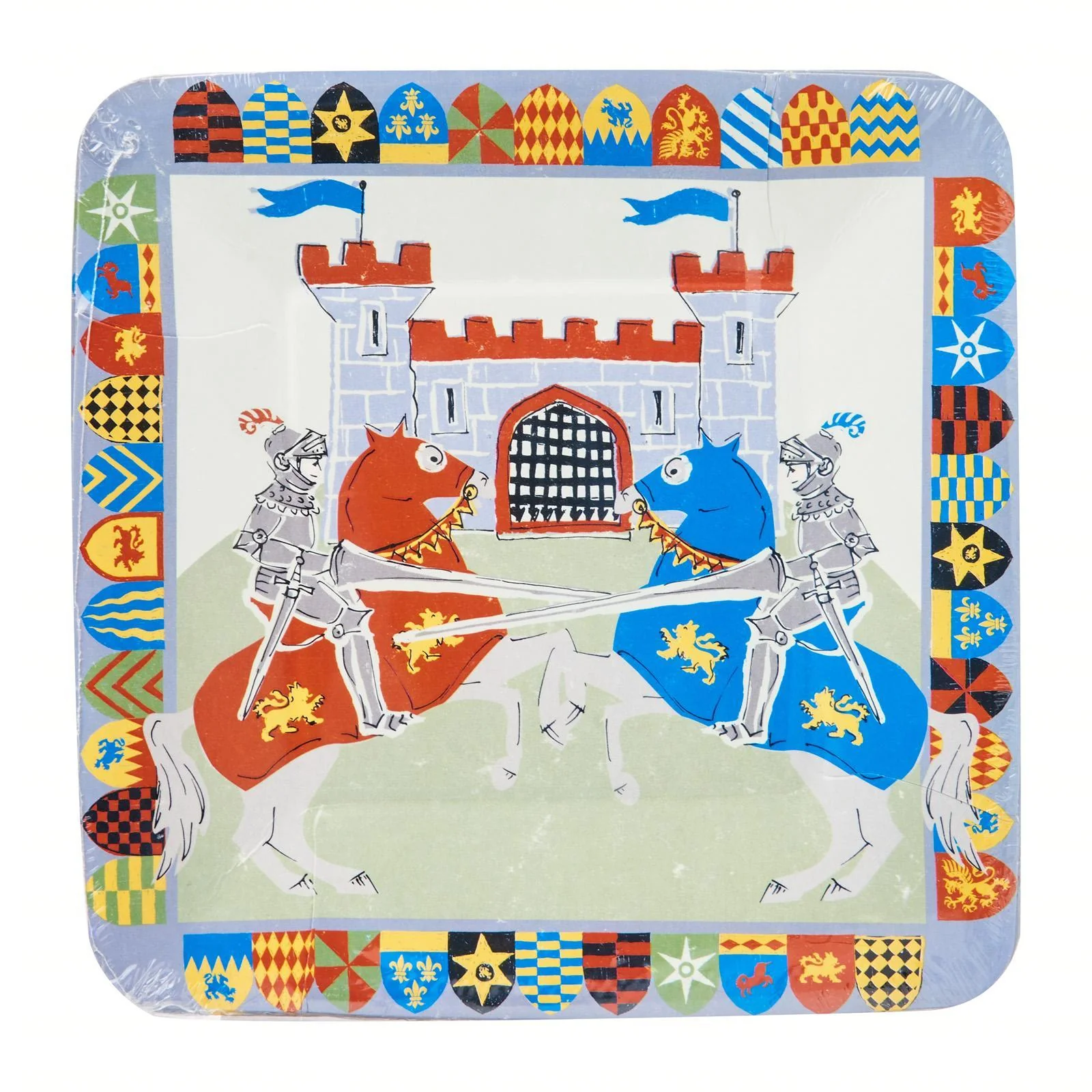 MERI MERI - Brave Knights Paper Plates - Pack of 12