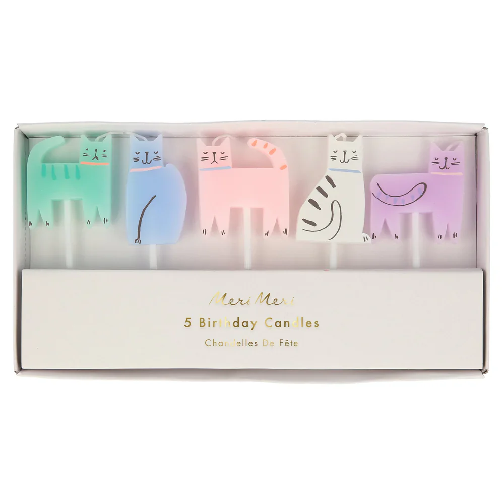 MERI MERI - Cat Candles - Pack of 5