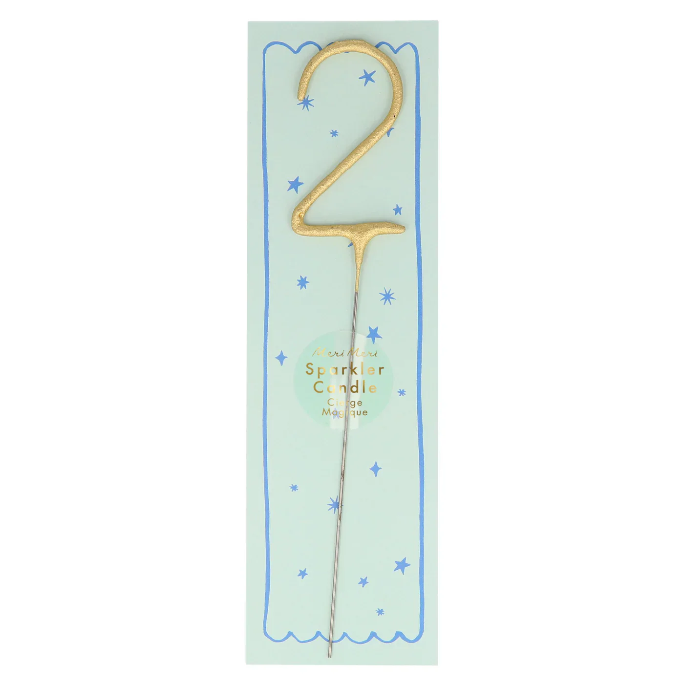 MERI MERI - Gold Sparkler "2" Wondercandle