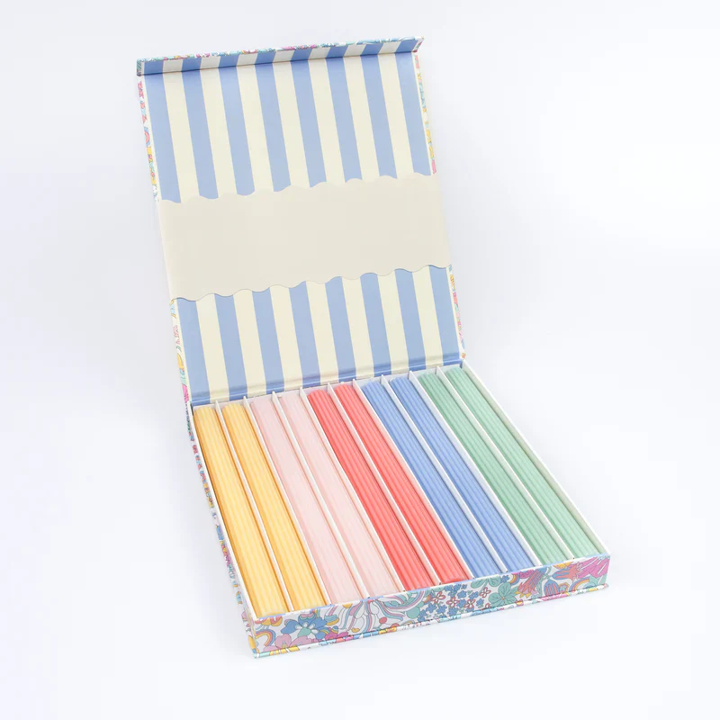 Meri Meri - Liberty 10" Rainbow Garden Candles Gift Box - Set of 10