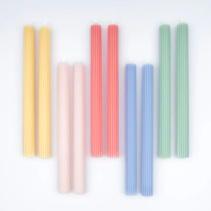 Meri Meri - Liberty 10" Rainbow Garden Candles Gift Box - Set of 10 - Image 4