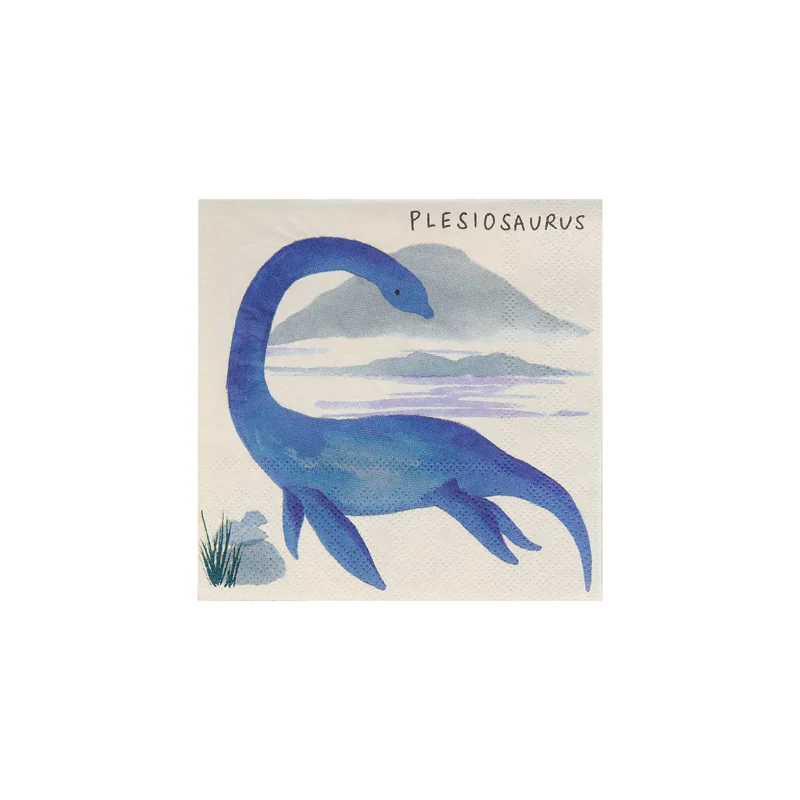 MERI MERI - Dinosaur Kingdom Small Napkins - Pack of 16 - Image 3