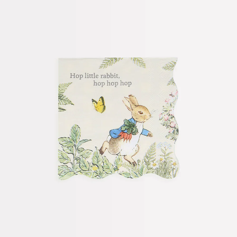 MERI MERI - Peter Rabbit In The Garden Small Napkins - Pack of 16