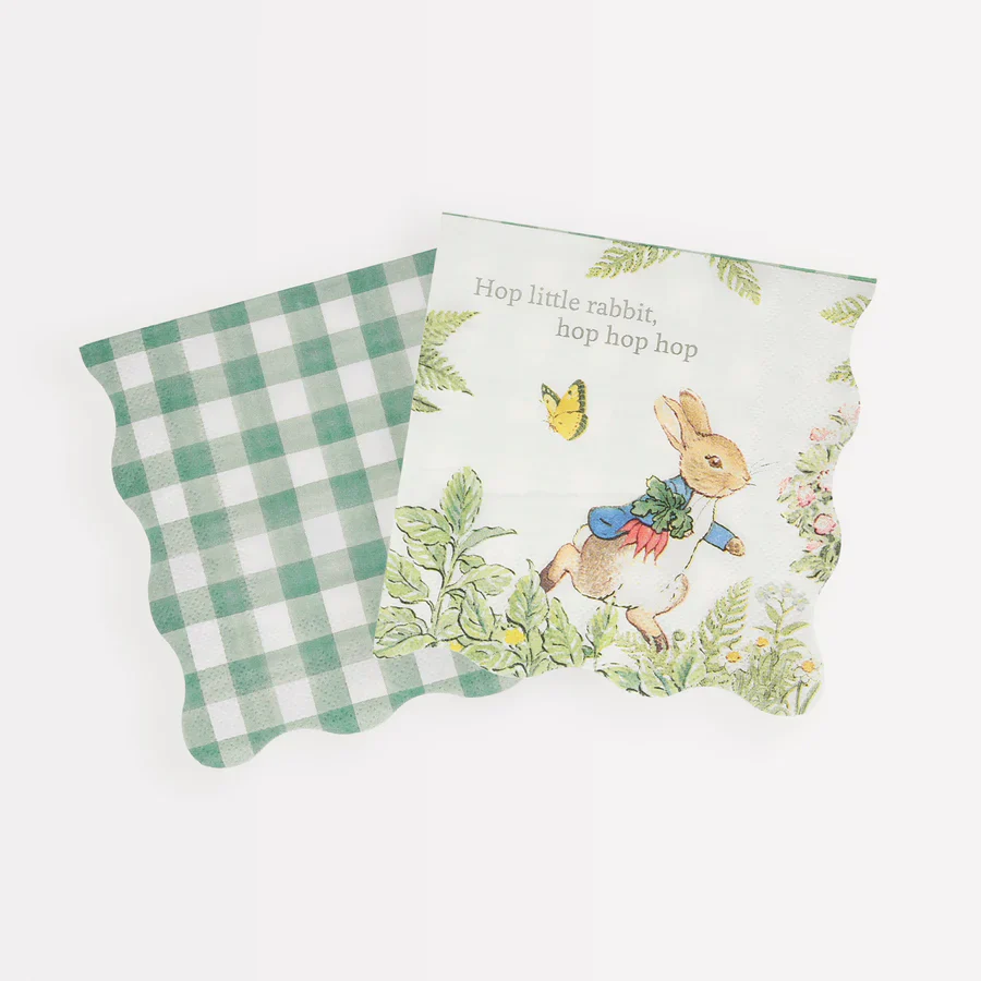 MERI MERI - Peter Rabbit In The Garden Small Napkins - Pack of 16 - Image 2