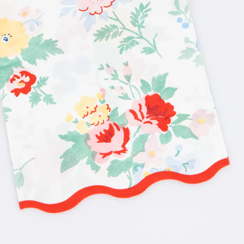 MERI MERI - Vintage Floral Guest Towels - Pack of 16 - Image 2