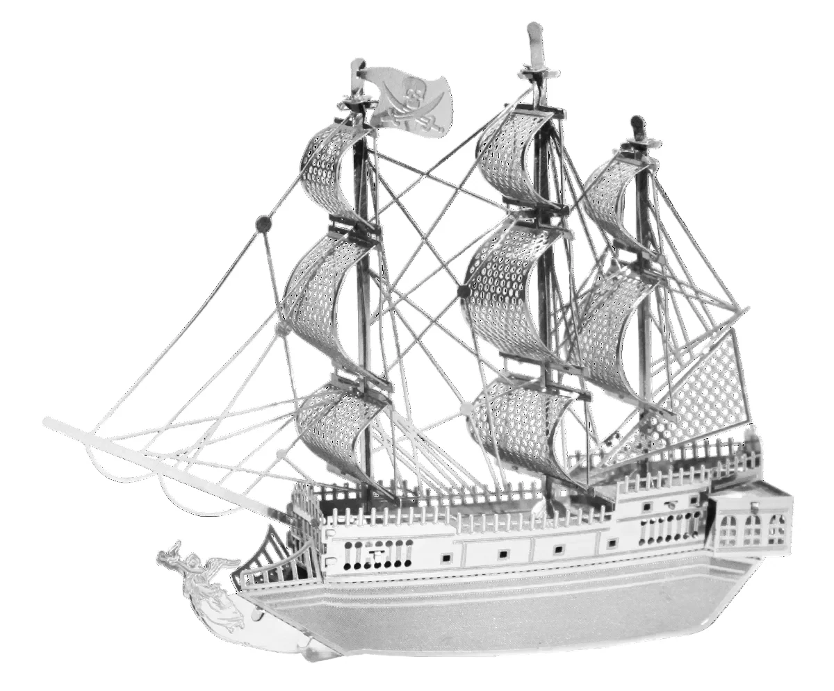 Metal Earth - 3D Metal Model Kit - 2 Sheets - The Black Pearl - Image 2