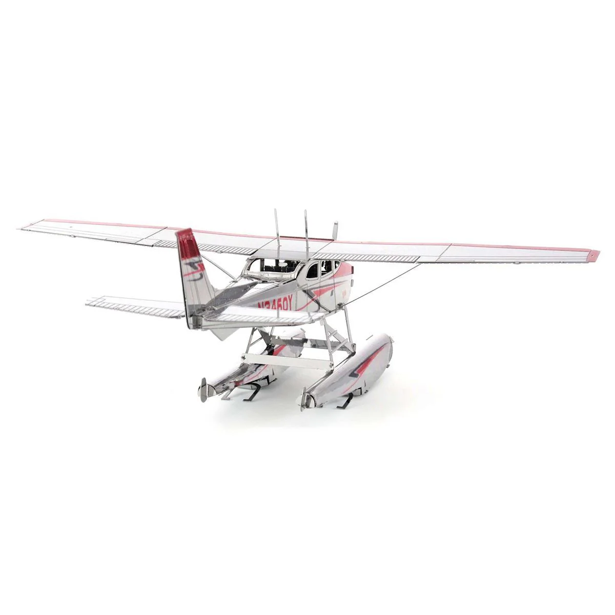 Metal Earth - 3D Metal Model Kit  - Cesna 182 Floatplane - Image 2