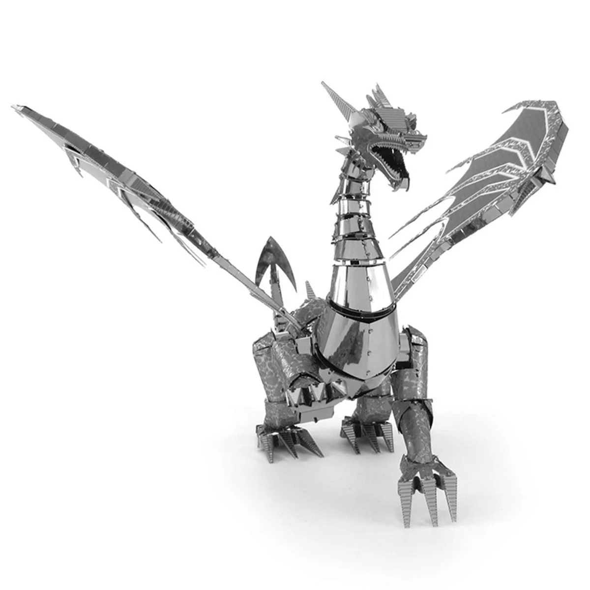 Metal Earth - 3D Metal Model Kit - Premium Series - Silver Dragon - Image 2