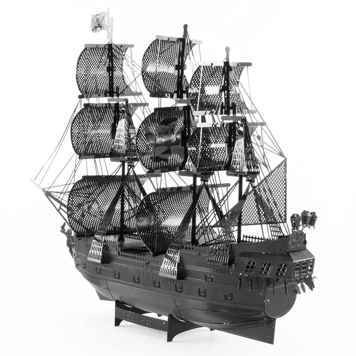 Metal Earth - 3D Metal Model Kit - Premium Series - The Black Pearl - Black Version - Image 2