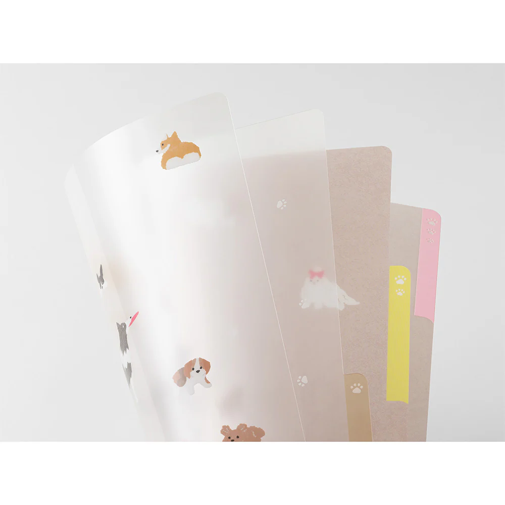 MIDORI - 3-Pocket Clear Folder - A4 | Dogs A - Image 4