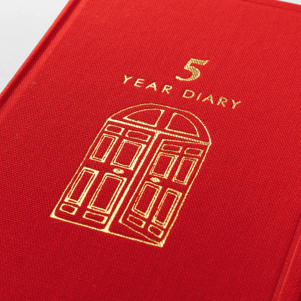 Midori - 5 Year Diary - Gate - Red - Image 7
