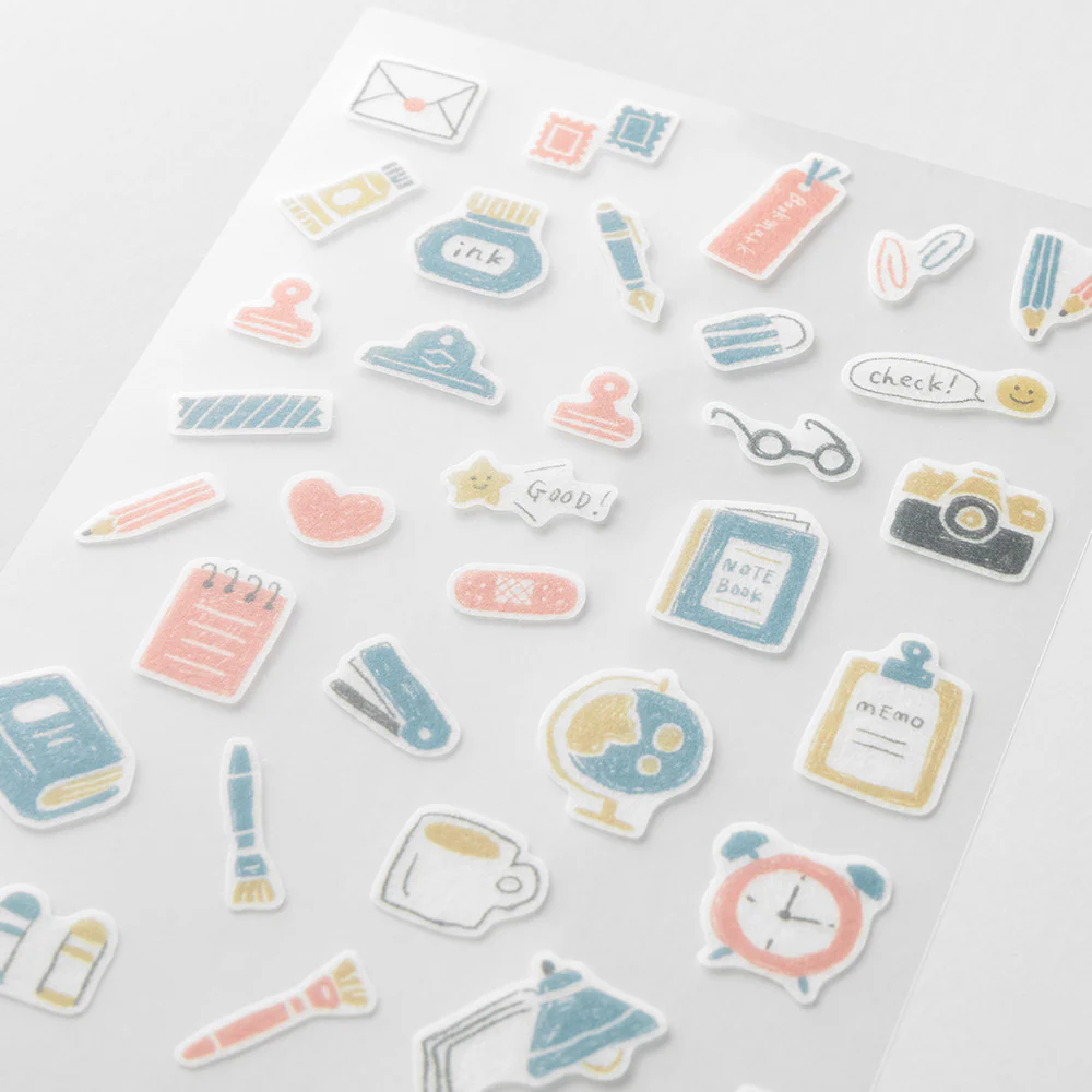 Midori - Two Sheet Stickers - 2640 - Colored Pencil Stationery - Image 3