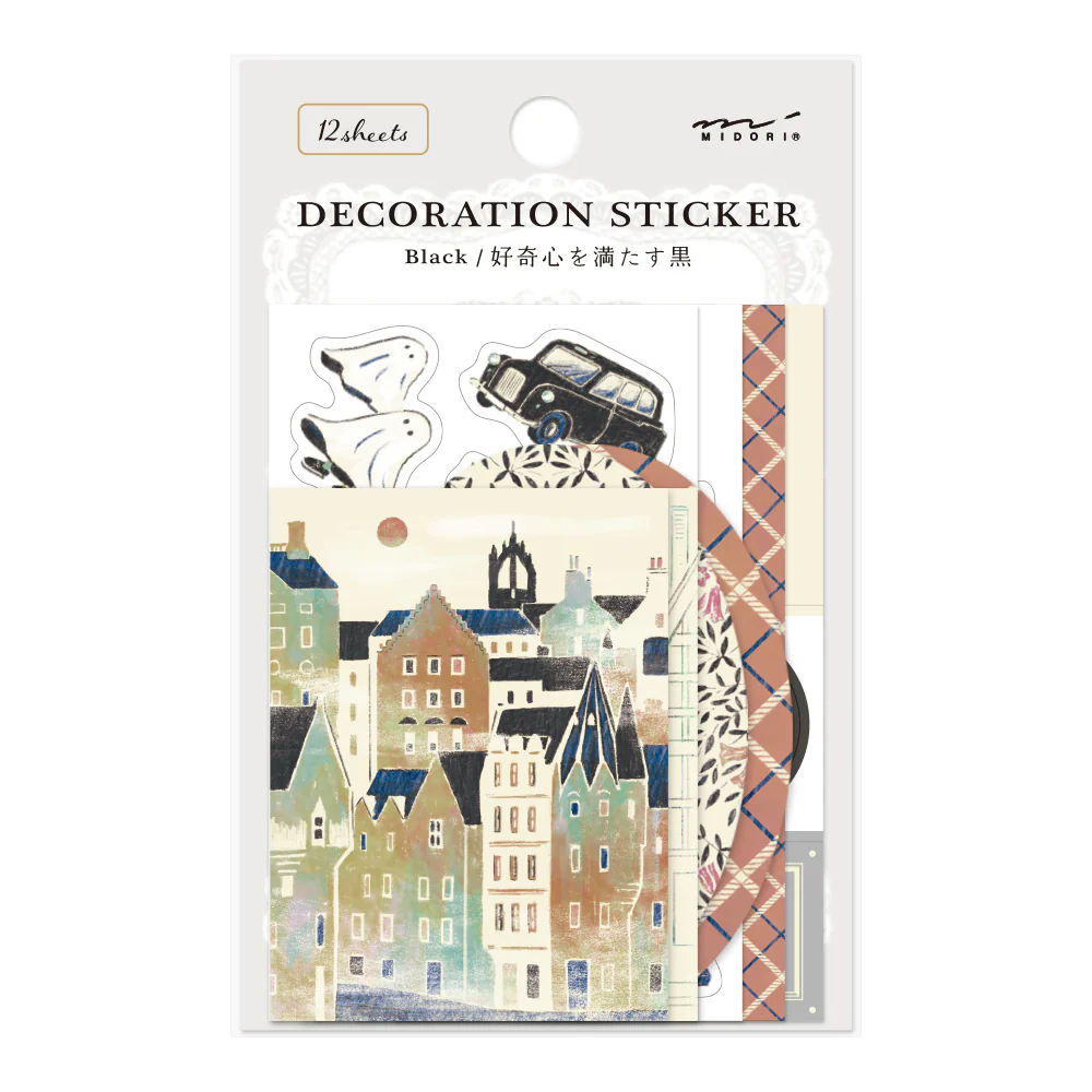 MIDORI - DECORATION STICKER - BLACK