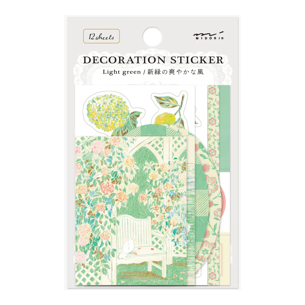 MIDORI - DECORATION STICKER - LIGHT GREEN