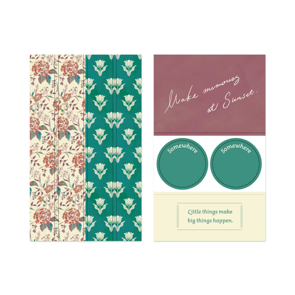 MIDORI - Decoration Sticker-wine red - Image 4