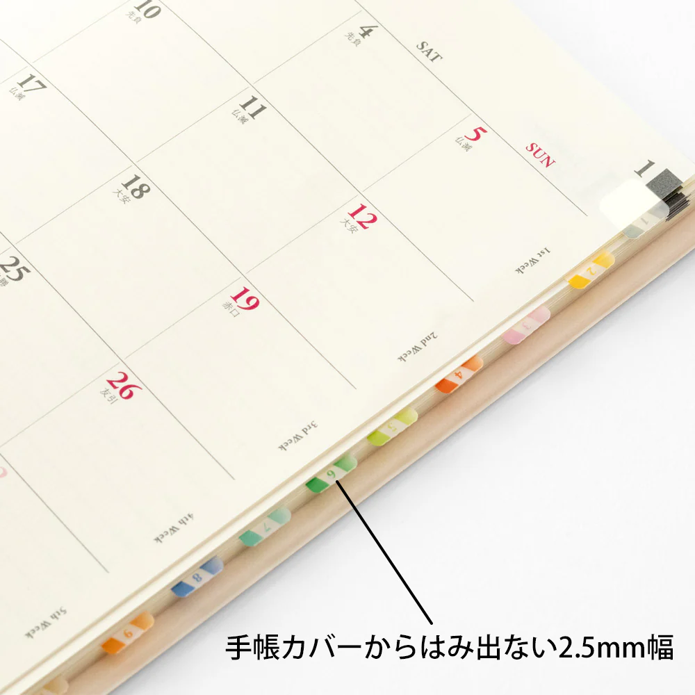 Midori - Index Label Chiratto - Number Color - Image 2