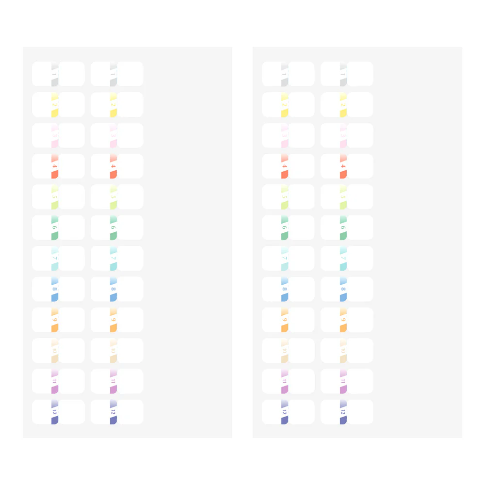 Midori - Index Label Chiratto - Number Color - Image 4