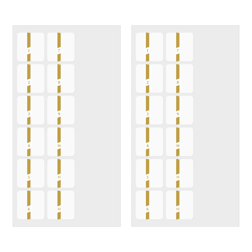 Midori - Index Label Chiratto - Number Gold - Image 4