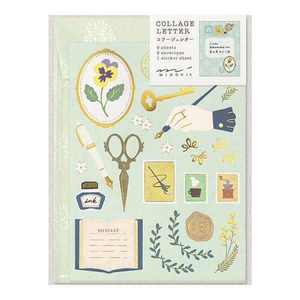 Midori - Letter Set - Collage - Stationery