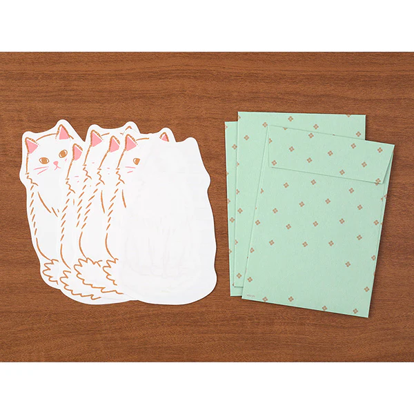 Midori - Letter Set - Die-cut - Cat - Image 2