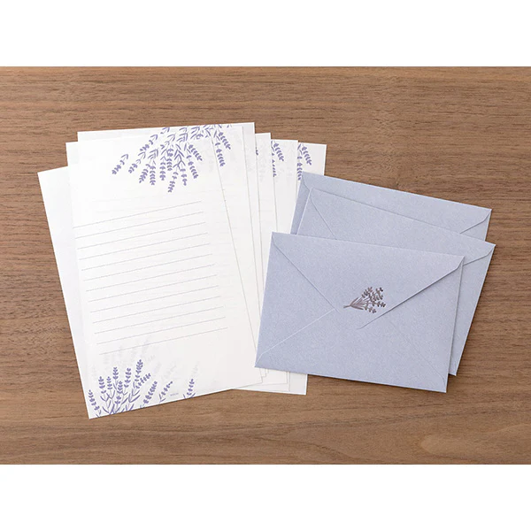 Midori - Letter Set  - Foil-stamped Envelopes - Lavender - Image 6