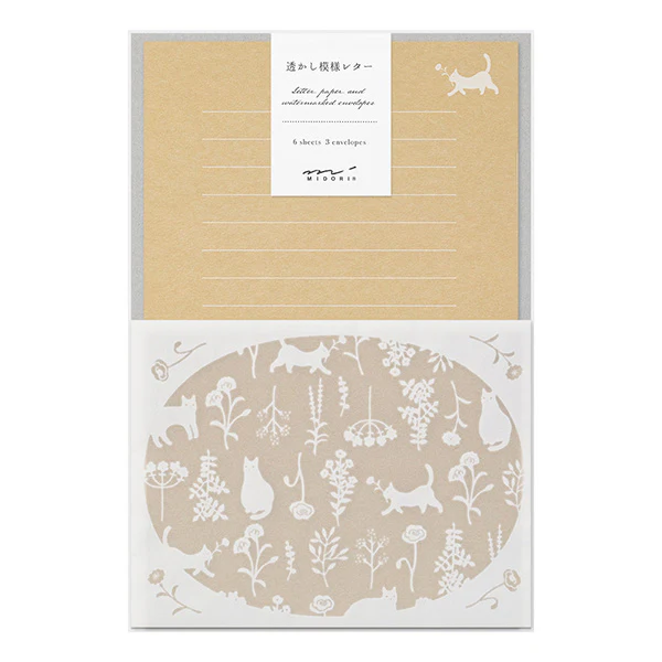 Midori - Letter Set  - Watermark - Cat