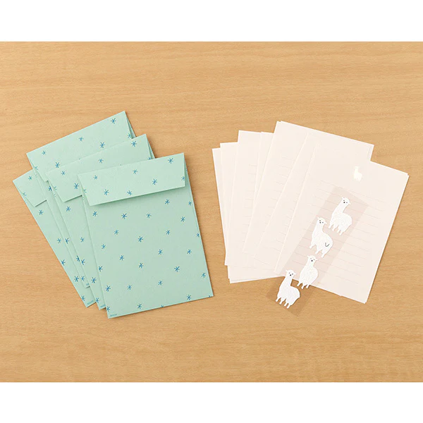 Midori - Letter Set With Stickers - Alpaca B - Image 4