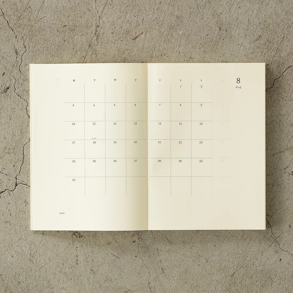 Midori MD Notebook Diary A5 2026 - Image 2