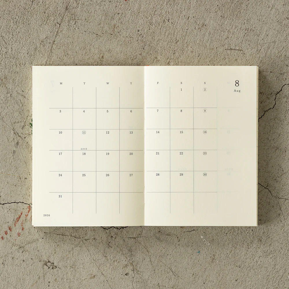 Midori MD Notebook Diary A6 2026 - Image 2