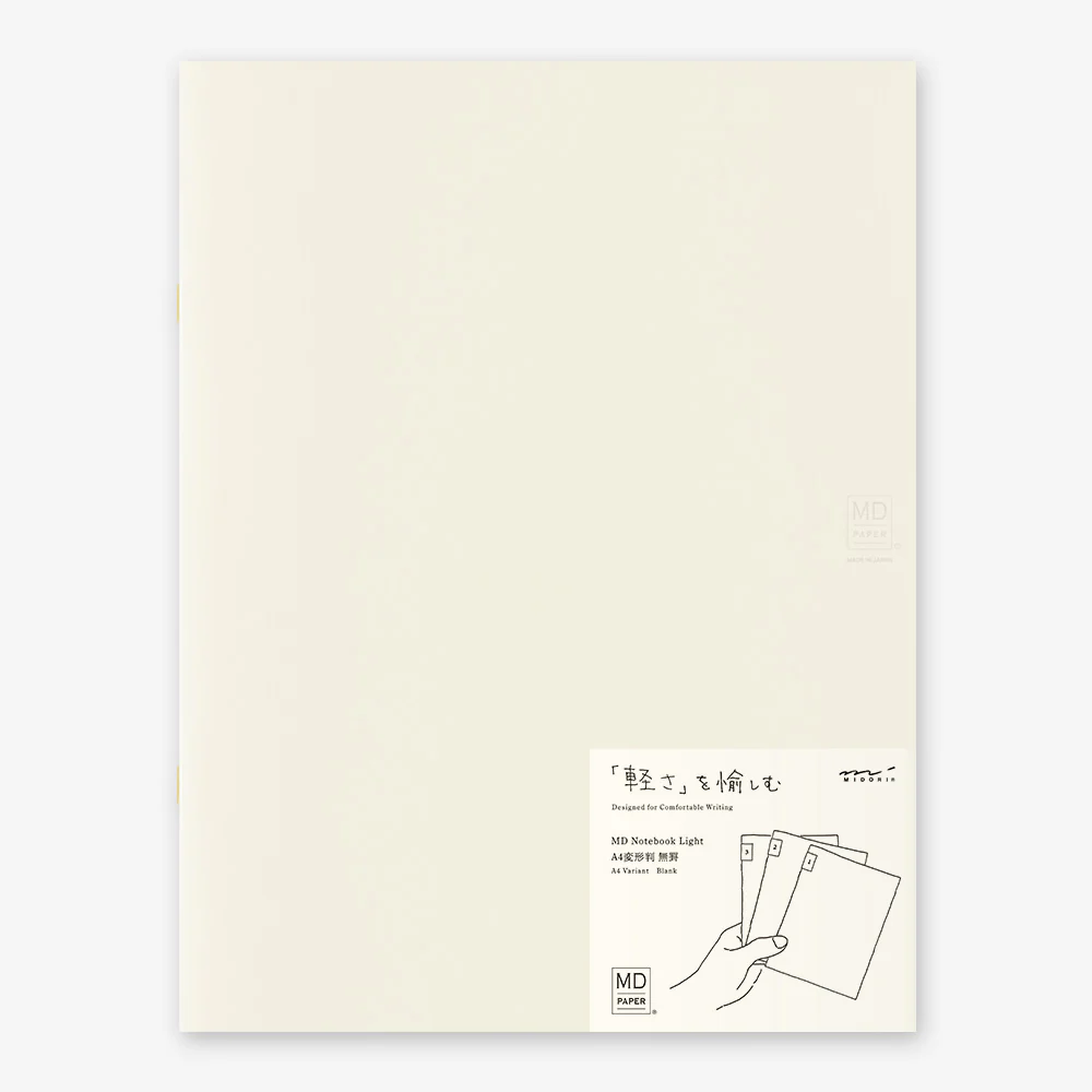 MIDORI - MD Notebook Light 3-Pack - A4 Blank
