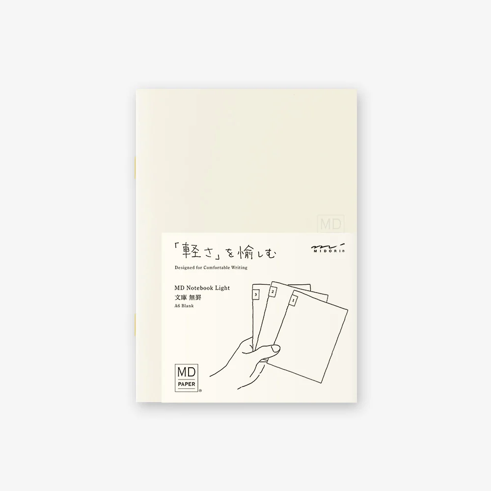 MIDORI - MD Notebook Light 3-Pack | A6 Blank
