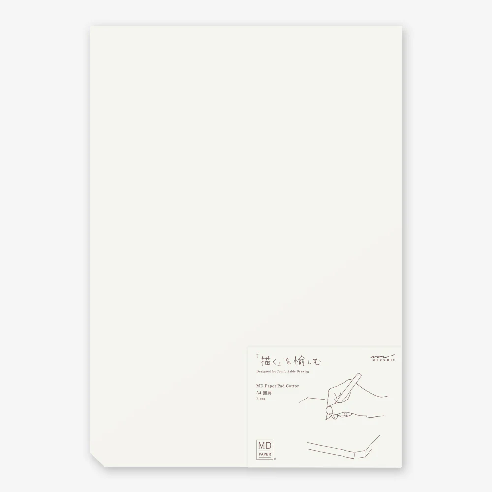 MIDORI - MD Paper Pad Cotton - A4 Blank