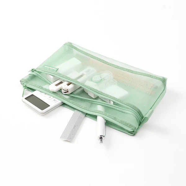 MIDORI - Mesh Pen Pouch - Limited Colour "Pale Green" - Image 3