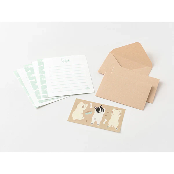 Midori - Mini Letter Set With Stickers - Hungry Dog - Image 2