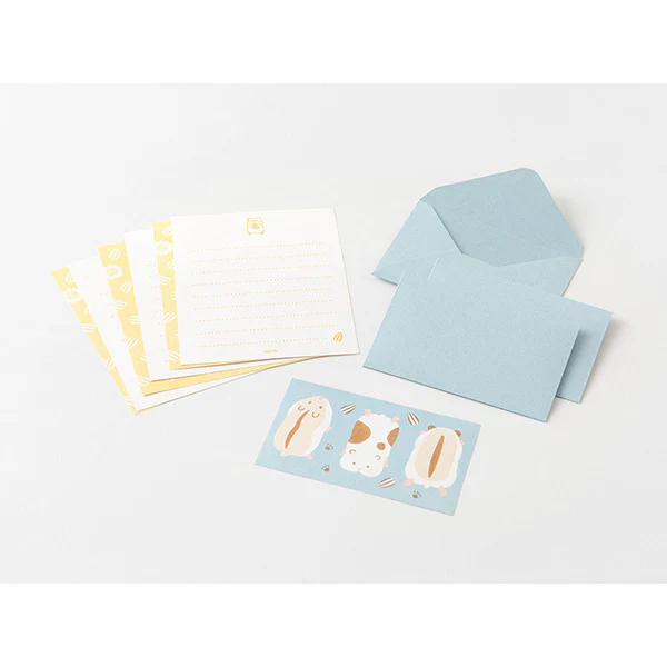 Midori - Mini Letter Set With Stickers - Hungry Hamster - Image 2