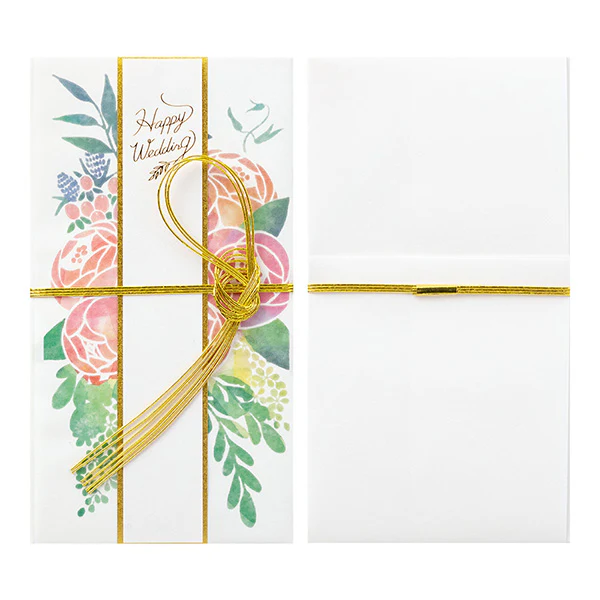 Midori - Money Envelope - Wedding Watermark Pink Bouquet - Image 2